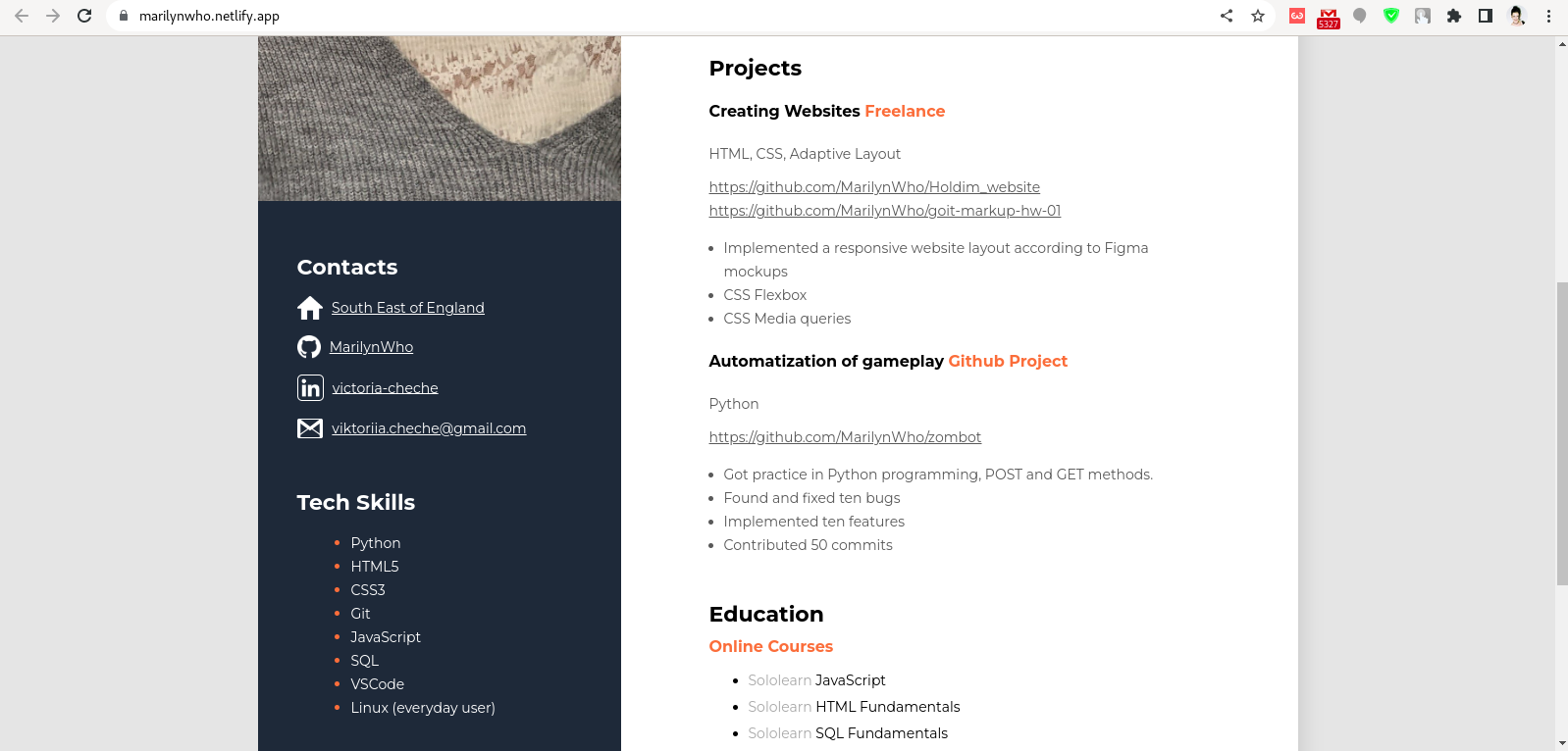 go-it portfolio site